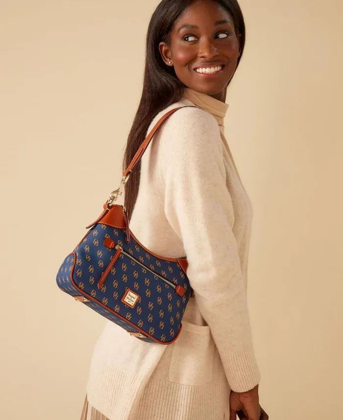 Woman Gretta Small Hobo Brown Tmoro Dooney and Bourke Shoulder Bags Woman Gretta Small Hobo Brown Tmoro Dooney and Bourke Shoulder Bags