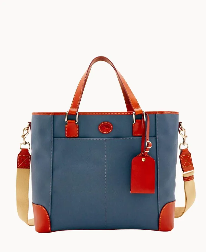 WomanMan Executive Cabriolet Newport Tote Dark Grey Dooney and Bourke Shoulder Bags