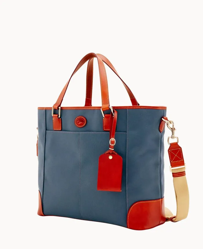 WomanMan Executive Cabriolet Newport Tote Dark Grey Dooney and Bourke Shoulder Bags WomanMan Executive Cabriolet Newport Tote Dark Grey Dooney and Bourke Shoulder Bags