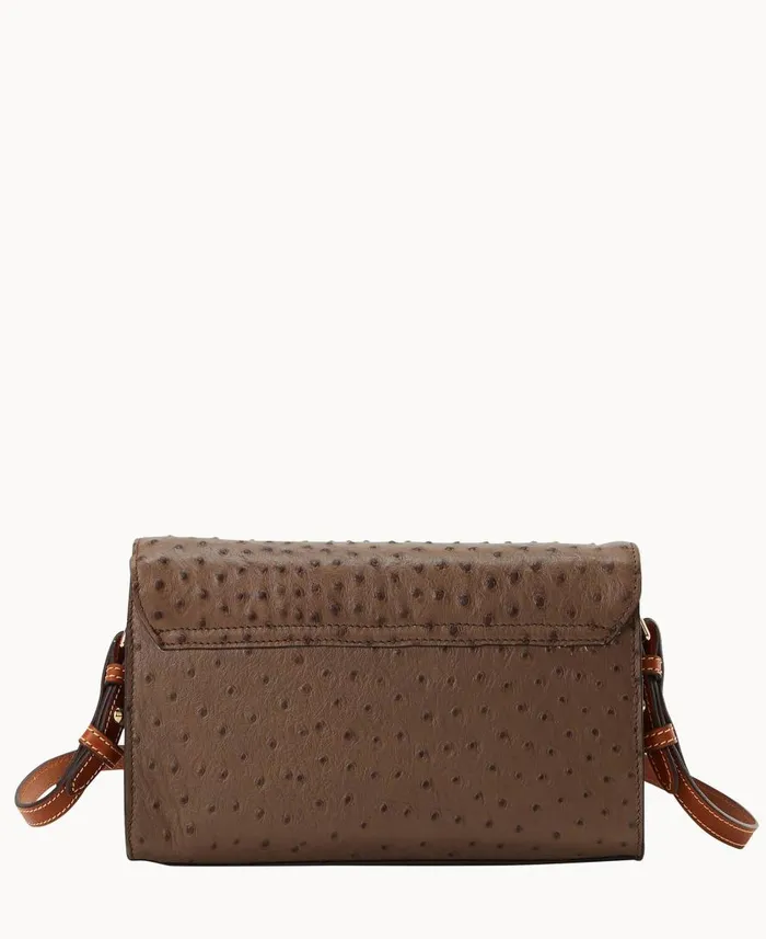 WomanMan Ostrich Lacey Clutch Mushroom Dooney and Bourke Shoulder Bags WomanMan Ostrich Lacey Clutch Mushroom Dooney and Bourke Shoulder Bags