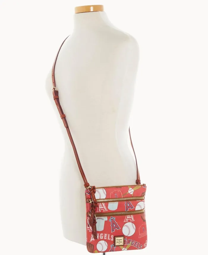 Woman MLB Angels N S Triple Zip Crossbody Angels Dooney and Bourke Crossbodies Woman MLB Angels N S Triple Zip Crossbody Angels Dooney and Bourke Crossbodies