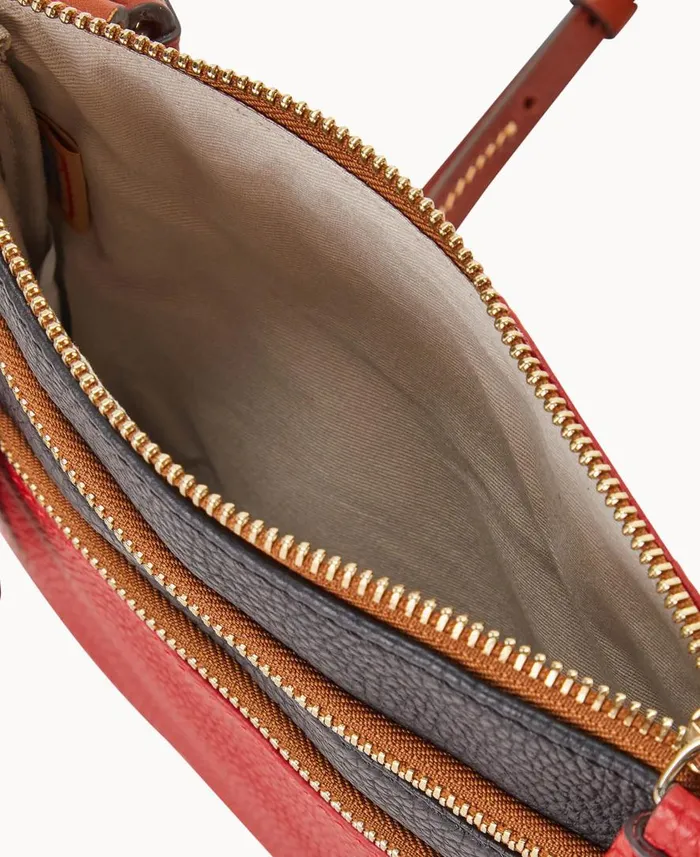 Woman MLB Angels Triple Zip Crossbody Angels Dooney and Bourke Crossbodies