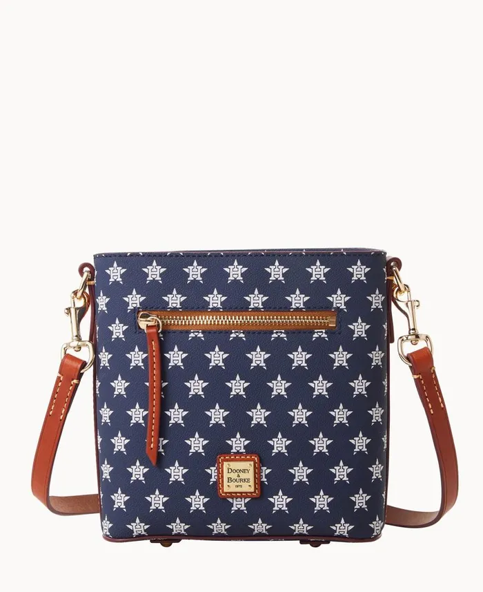 Woman MLB Astros Small Zip Crossbody Astros Dooney and Bourke Crossbodies