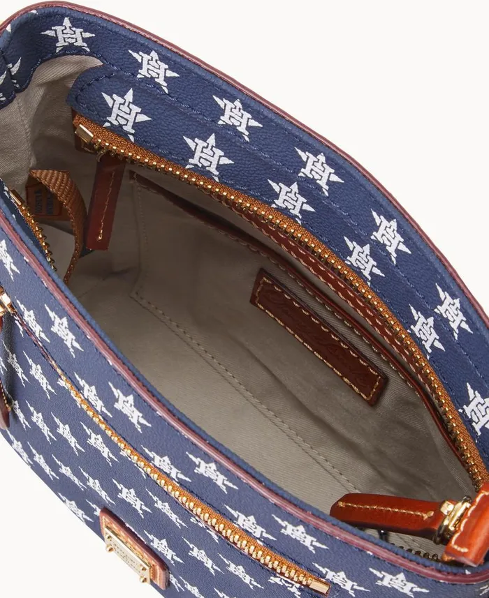 Woman MLB Astros Small Zip Crossbody Astros Dooney and Bourke Crossbodies Woman MLB Astros Small Zip Crossbody Astros Dooney and Bourke Crossbodies