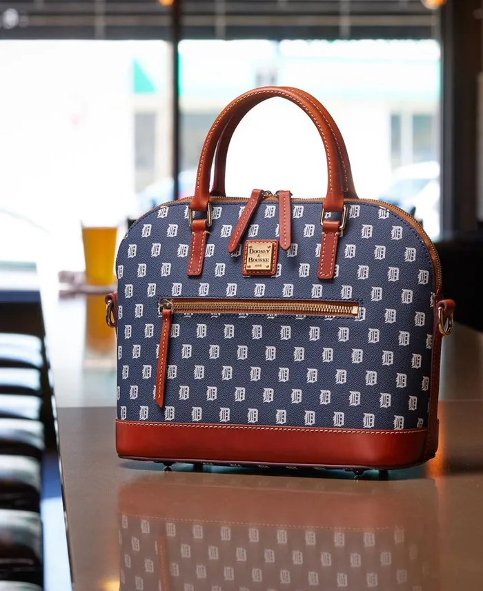 Woman MLB Tigers Domed Zip Satchel Tigers Dooney and Bourke Satchels Woman MLB Tigers Domed Zip Satchel Tigers Dooney and Bourke Satchels