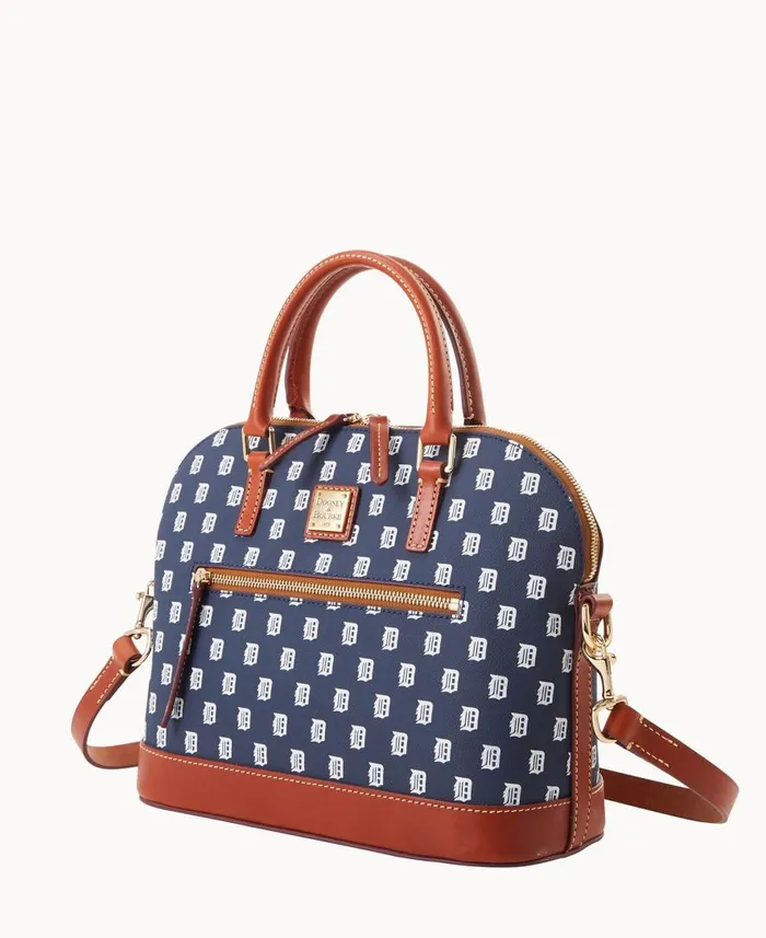 Woman MLB Tigers Domed Zip Satchel Tigers Dooney and Bourke Satchels Woman MLB Tigers Domed Zip Satchel Tigers Dooney and Bourke Satchels