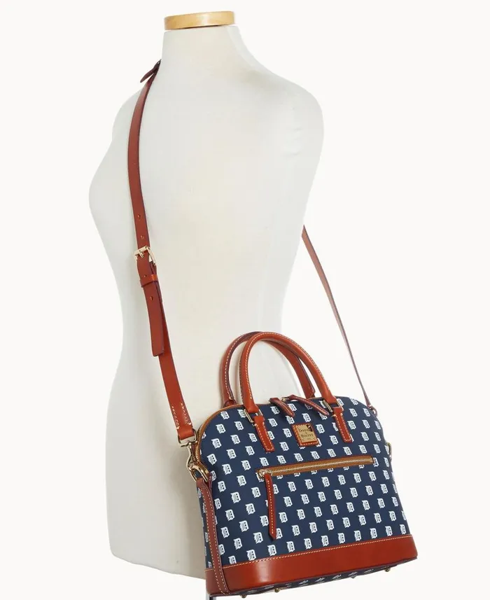 Woman MLB Tigers Domed Zip Satchel Tigers Dooney and Bourke Satchels Woman MLB Tigers Domed Zip Satchel Tigers Dooney and Bourke Satchels