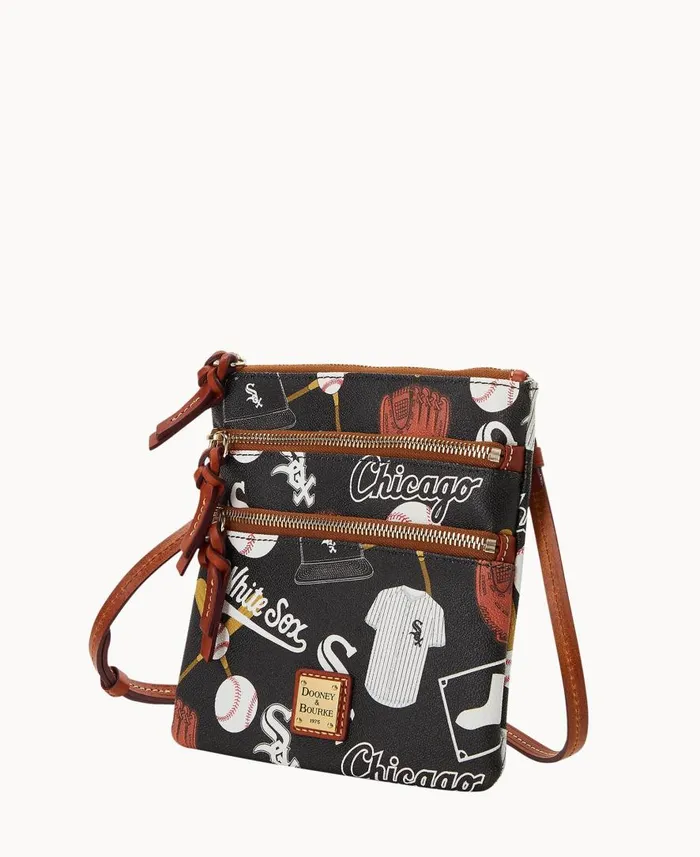 Woman MLB White Sox N S Triple Zip Crossbody White Sox Dooney and Bourke Crossbodies Woman MLB White Sox N S Triple Zip Crossbody White Sox Dooney and Bourke Crossbodies