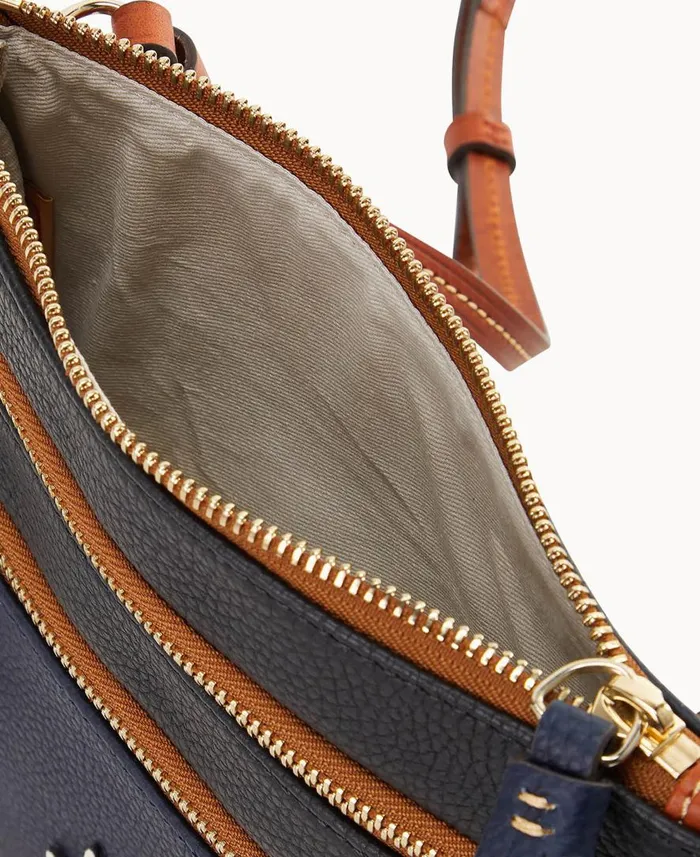 Woman NFL Broncos Triple Zip Crossbody Broncos Dooney and Bourke Crossbodies Woman NFL Broncos Triple Zip Crossbody Broncos Dooney and Bourke Crossbodies