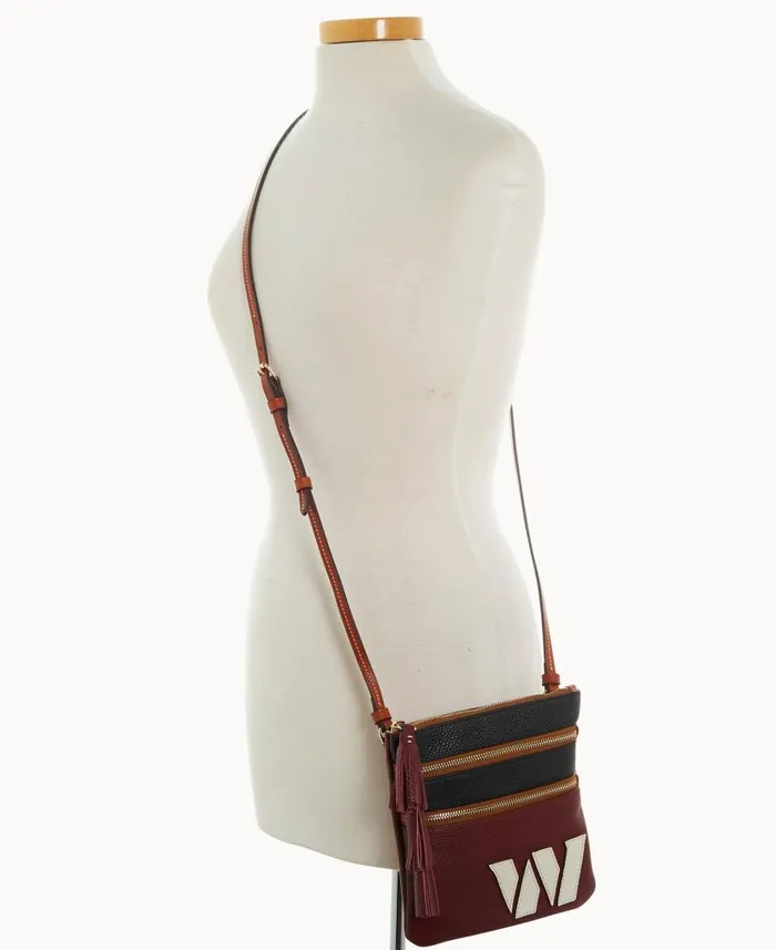 Woman NFL Commanders Triple Zip Crossbody Commanders Dooney and Bourke Crossbodies Woman NFL Commanders Triple Zip Crossbody Commanders Dooney and Bourke Crossbodies