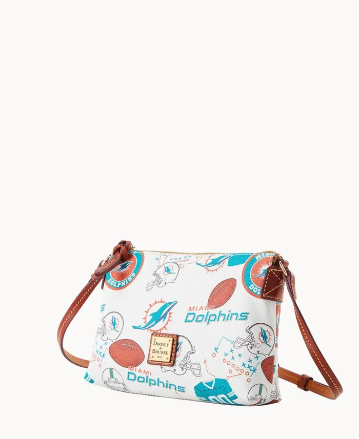 Woman NFL Dolphins Crossbody Pouchette Dolphins Dooney and Bourke Crossbodies Woman NFL Dolphins Crossbody Pouchette Dolphins Dooney and Bourke Crossbodies