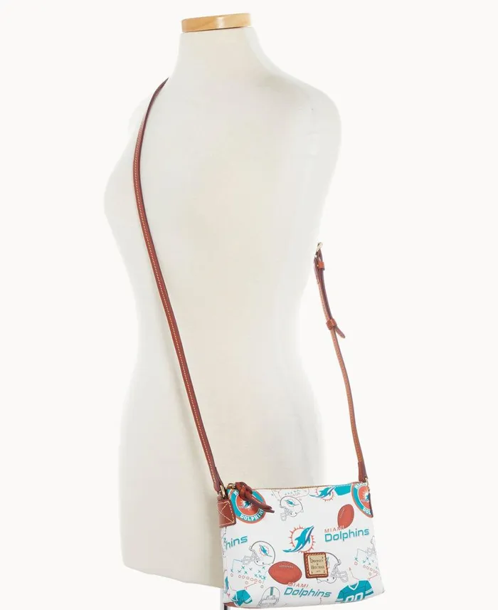 Woman NFL Dolphins Crossbody Pouchette Dolphins Dooney and Bourke Crossbodies Woman NFL Dolphins Crossbody Pouchette Dolphins Dooney and Bourke Crossbodies