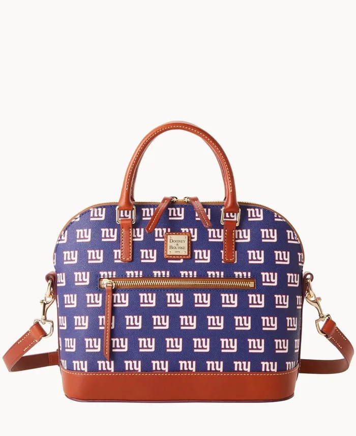 Woman NFL NY Giants Domed Zip Satchel Giants Dooney and Bourke Satchels