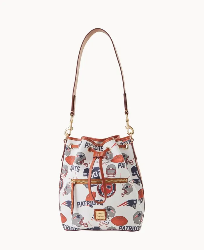 Woman NFL Patriots Drawstring Patriots Dooney and Bourke Shoulder Bags