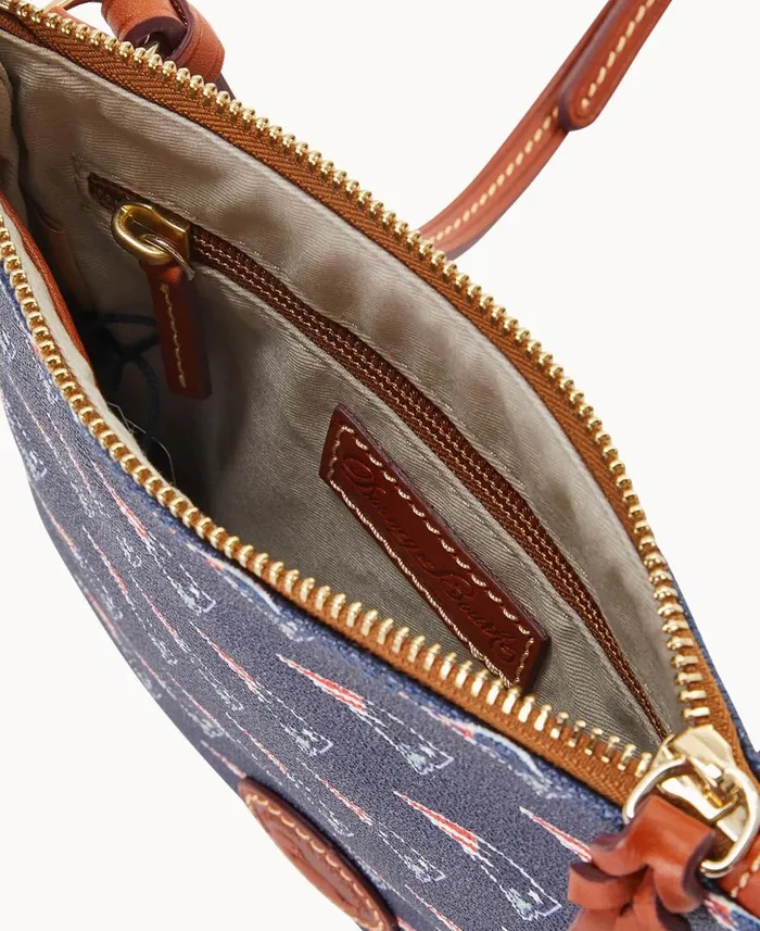 Woman NFL Patriots North South Top Zip Crossbody Patriots Dooney and Bourke Crossbodies Woman NFL Patriots North South Top Zip Crossbody Patriots Dooney and Bourke Crossbodies