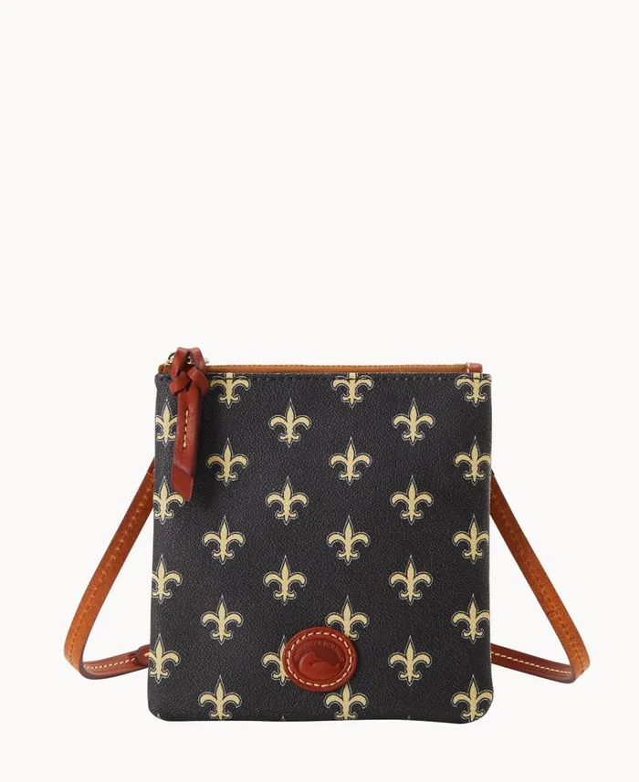 Woman NFL Saints Small North South Top Zip Crossbody Saints Dooney and Bourke Crossbodies Woman NFL Saints Small North South Top Zip Crossbody Saints Dooney and Bourke Crossbodies
