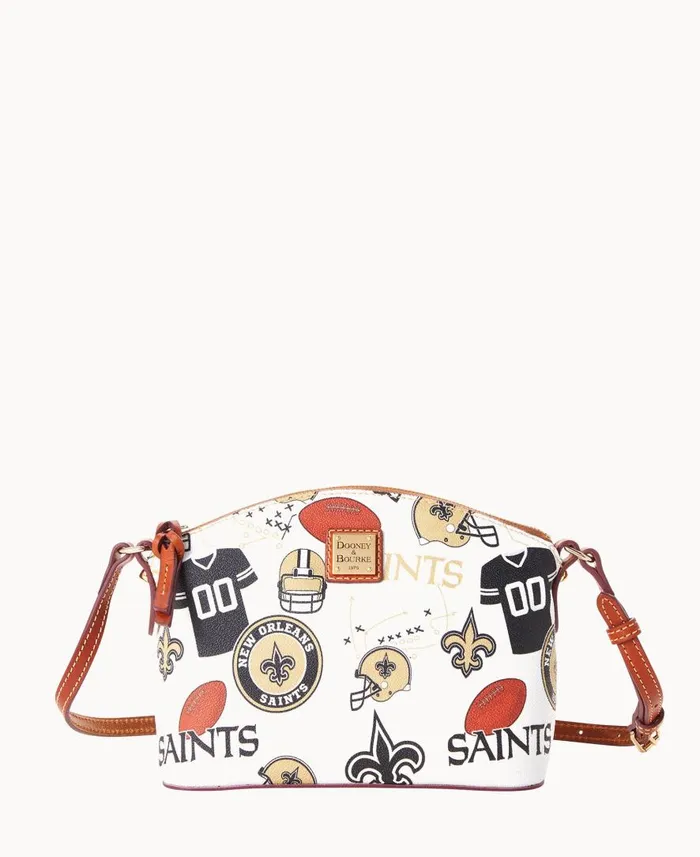 Woman NFL Saints Suki Crossbody Saints Dooney and Bourke Crossbodies