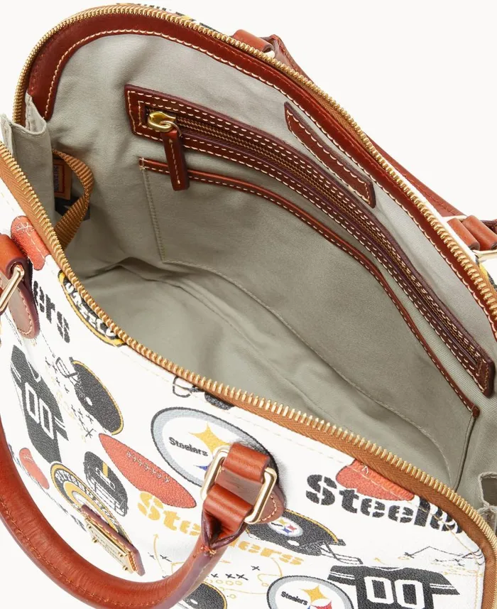 Woman NFL Steelers Zip Zip Satchel Steelers Dooney and Bourke Satchels Woman NFL Steelers Zip Zip Satchel Steelers Dooney and Bourke Satchels