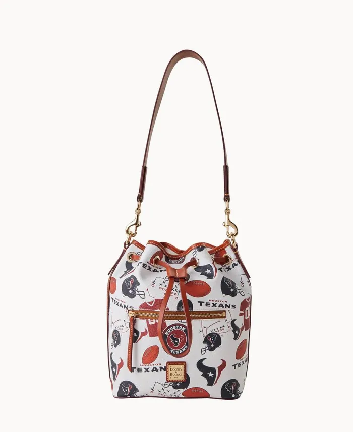 Woman NFL Texans Drawstring Texans Dooney and Bourke Shoulder Bags