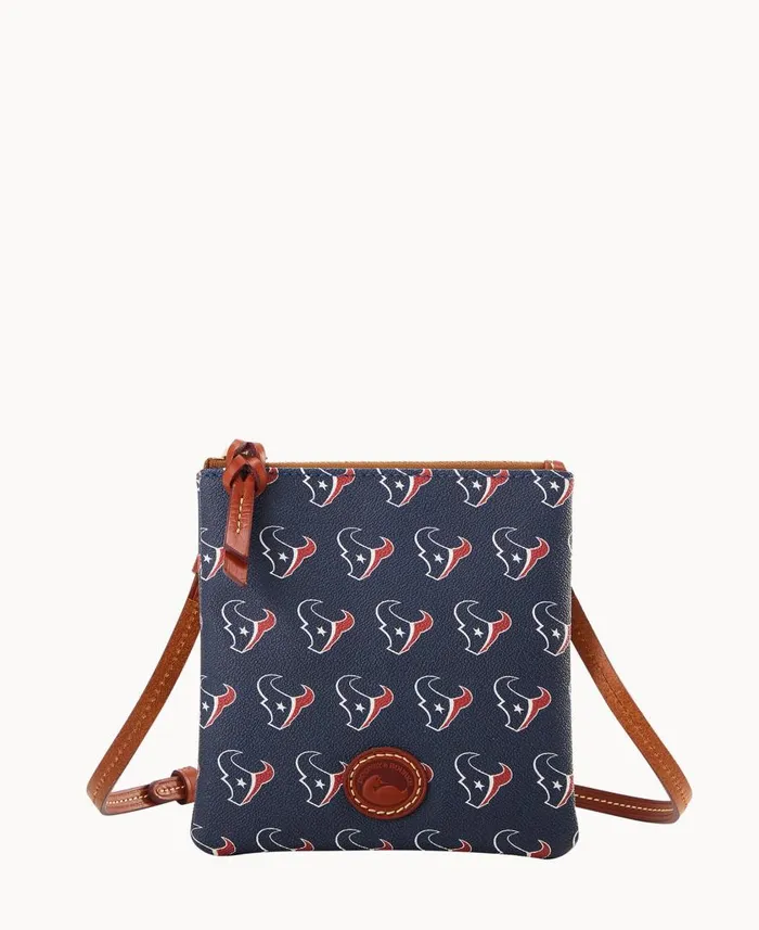Woman NFL Texans Small North South Top Zip Crossbody Texans Dooney and Bourke Crossbodies Woman NFL Texans Small North South Top Zip Crossbody Texans Dooney and Bourke Crossbodies