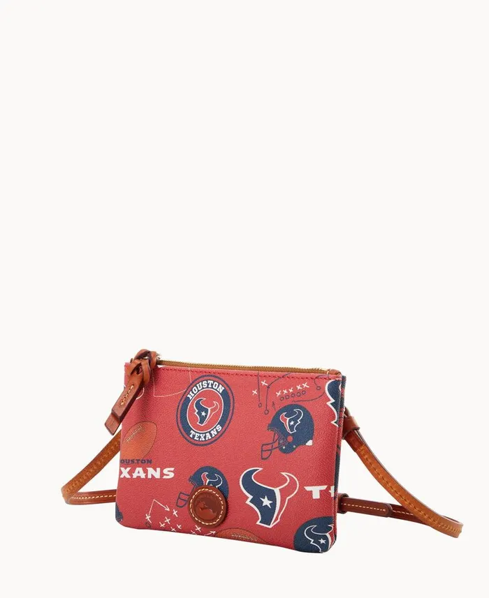 Woman NFL Texans Top Zip Crossbody Texans Dooney and Bourke Crossbodies Woman NFL Texans Top Zip Crossbody Texans Dooney and Bourke Crossbodies