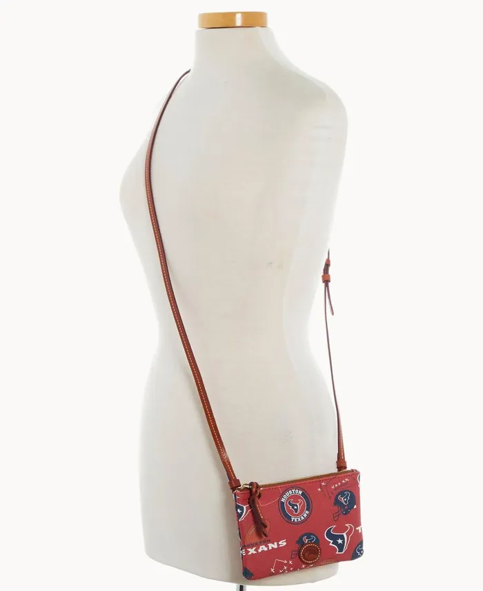 Woman NFL Texans Top Zip Crossbody Texans Dooney and Bourke Crossbodies Woman NFL Texans Top Zip Crossbody Texans Dooney and Bourke Crossbodies