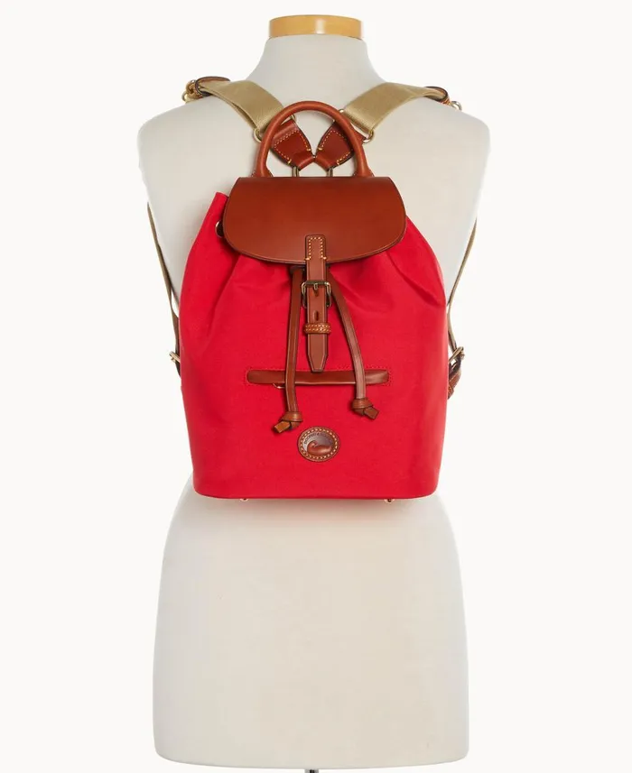 Woman Nylon Small Allie Backpack Red Dooney and Bourke Backpacks Woman Nylon Small Allie Backpack Red Dooney and Bourke Backpacks