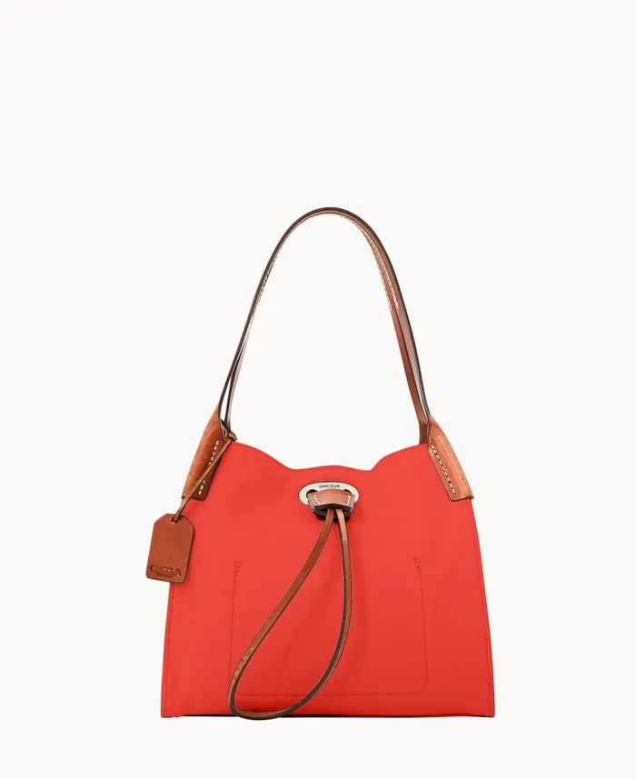 Woman Oncour Roux Polo Mini Full Up Two Persimmon Dooney and Bourke Shoulder Bags