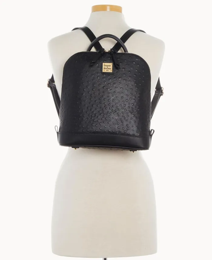 Woman Ostrich Pod Backpack Black Dooney and Bourke Backpacks Woman Ostrich Pod Backpack Black Dooney and Bourke Backpacks