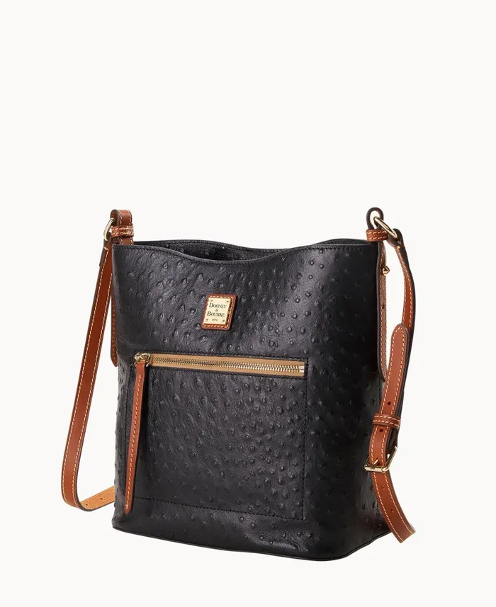 Woman Ostrich Ridley Black Dooney and Bourke Shoulder Bags Woman Ostrich Ridley Black Dooney and Bourke Shoulder Bags