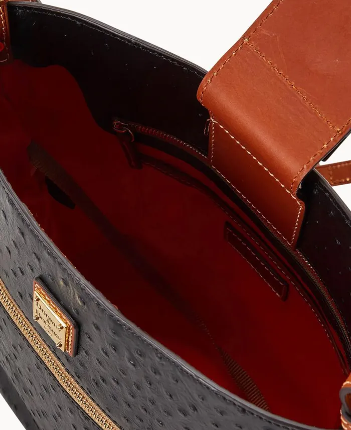 Woman Ostrich Ridley Black Dooney and Bourke Shoulder Bags Woman Ostrich Ridley Black Dooney and Bourke Shoulder Bags
