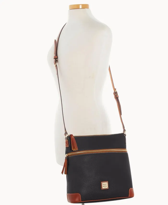 Woman Pebble Grain Large Tassel Crossbody Black Dooney and Bourke Crossbodies Woman Pebble Grain Large Tassel Crossbody Black Dooney and Bourke Crossbodies