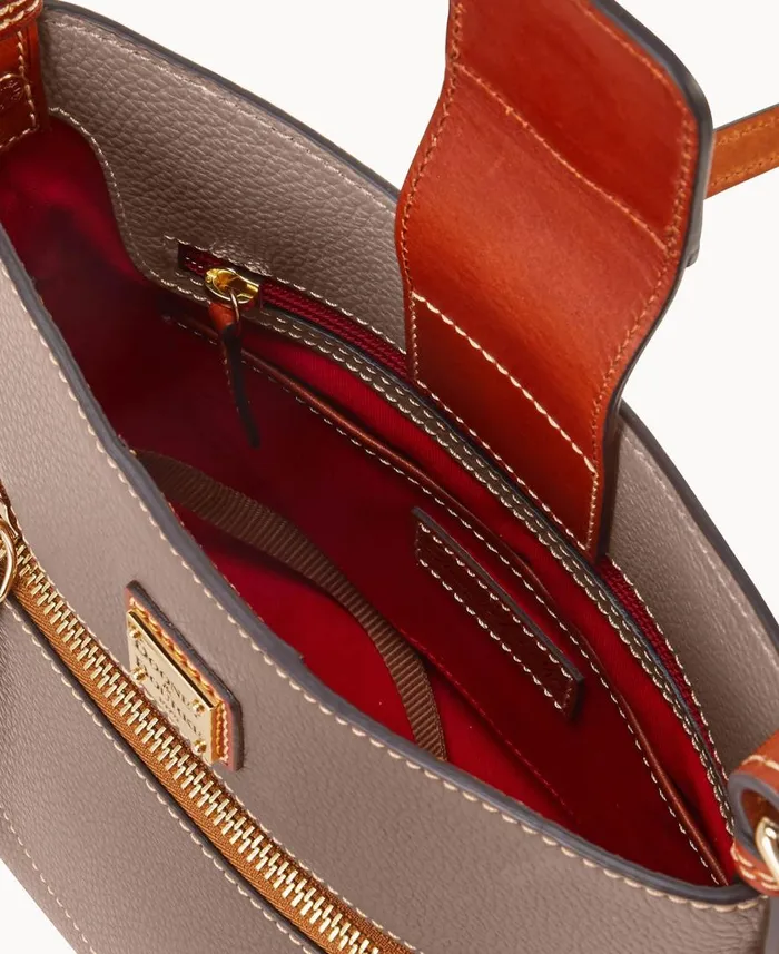 Woman Pebble Grain Small Ridley Taupe Dooney and Bourke Shoulder Bags Woman Pebble Grain Small Ridley Taupe Dooney and Bourke Shoulder Bags
