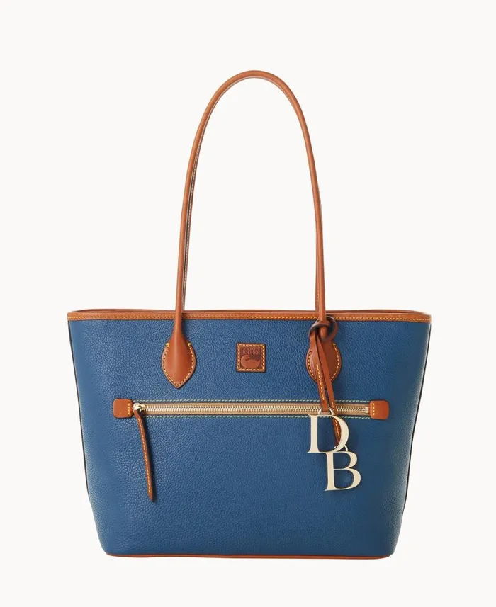 Woman Pebble Grain Tote Jeans Dooney and Bourke Totes