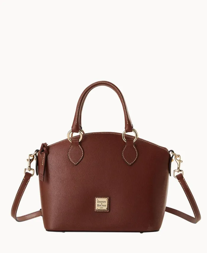 Woman Saffiano Satchel Amber Dooney and Bourke Satchels
