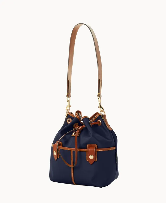 Woman Wayfarer Drawstring Navy Dooney and Bourke Shoulder Bags Woman Wayfarer Drawstring Navy Dooney and Bourke Shoulder Bags