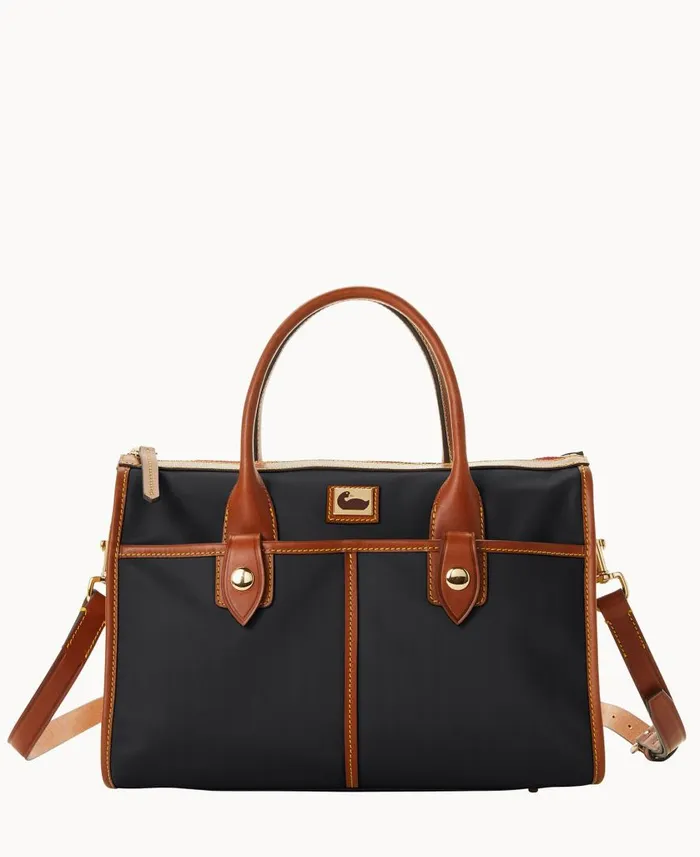 Woman Wayfarer Satchel Black Dooney and Bourke Satchels