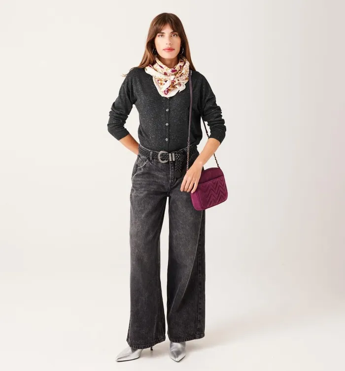 Women 2Way Glitzy Cardigan 8211 Dark Grey Promod Jumpers And Cardigans Women 2Way Glitzy Cardigan 8211 Dark Grey Promod Jumpers And Cardigans