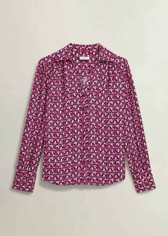 Women Abigail Blouse Pink Multi Hobbs Tops