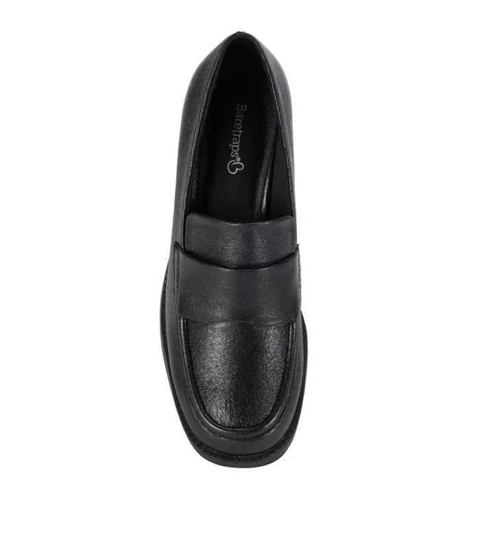 Women Accord Penny Loafer Black Baretraps Flats and Loafers