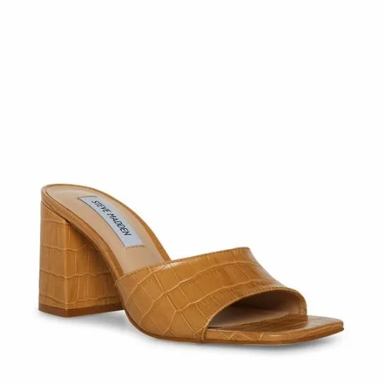 Women ALAYA TAN CROCODILE Tan Crocodile Steve Madden Heels Women ALAYA TAN CROCODILE Tan Crocodile Steve Madden Heels