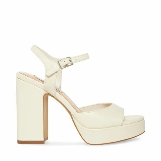 Women AMY BONE LEATHER Bone Leather Steve Madden Heels