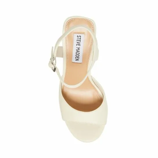 Women AMY BONE LEATHER Bone Leather Steve Madden Heels Women AMY BONE LEATHER Bone Leather Steve Madden Heels