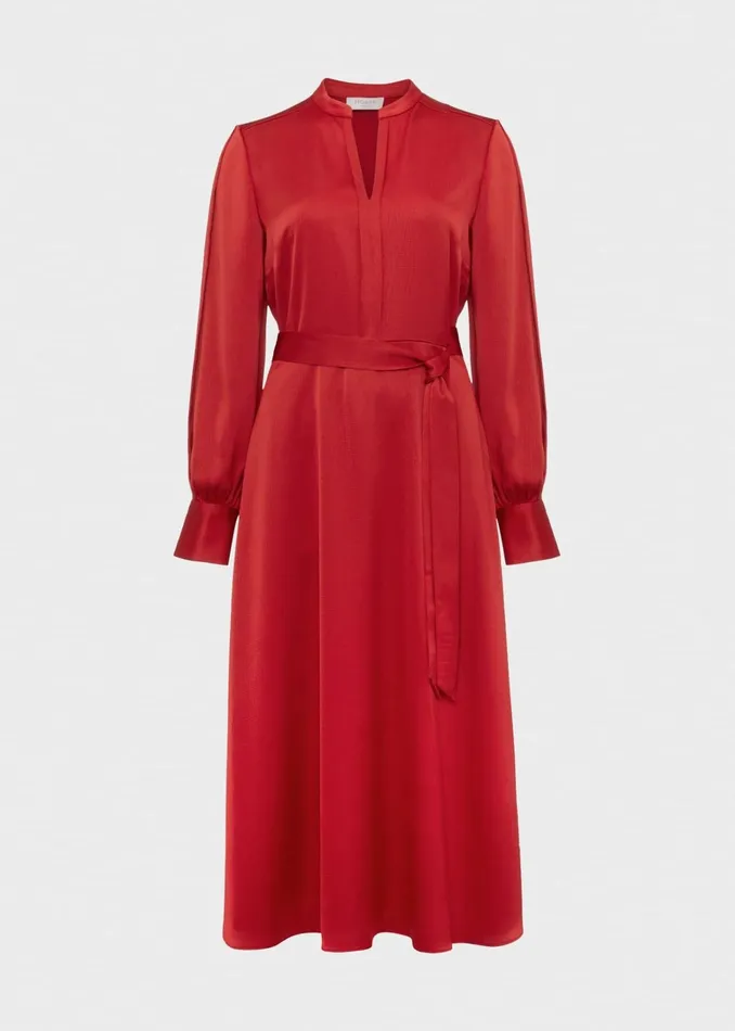Women Arlette Dress Currant Red Hobbs Dresses and Jumpsuits