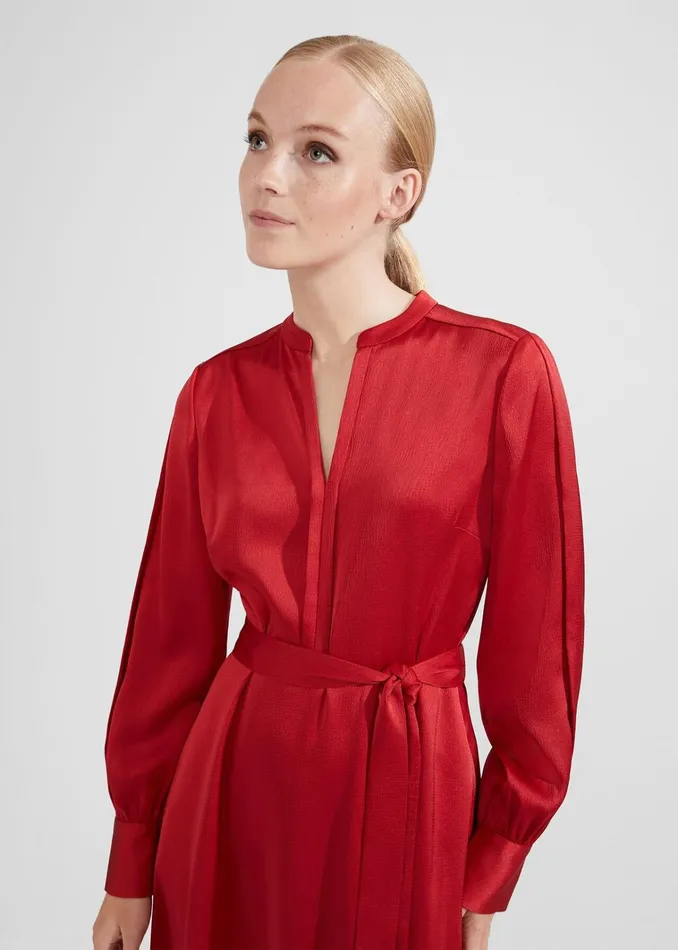 Women Arlette Dress Currant Red Hobbs Dresses and Jumpsuits