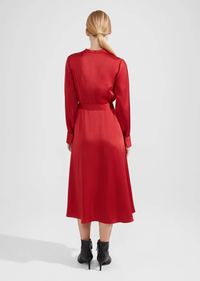 Women Arlette Dress Currant Red Hobbs Dresses and Jumpsuits