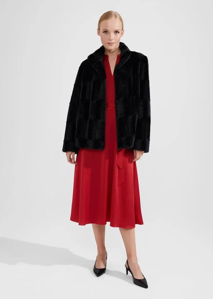 Women Arlette Dress Currant Red Hobbs Dresses and Jumpsuits