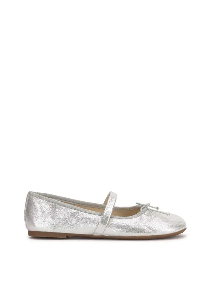 Women Azalina Mary Jane Flat In Silver Jessica Simpson Flats
