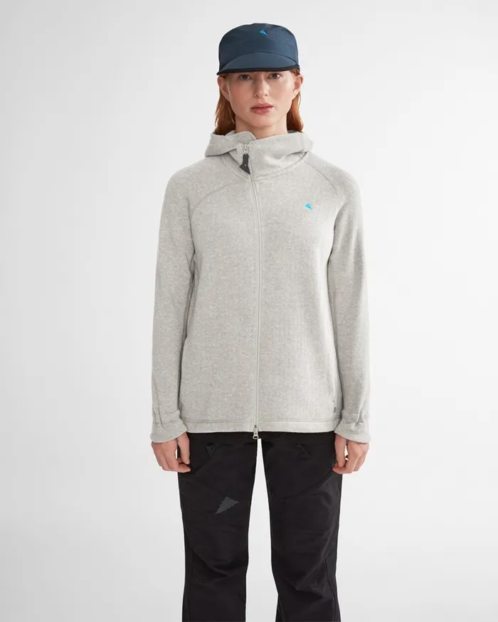 Women Balder Hoodie Wool MidLayer Dark Moon Klttermusen Fleeces and Sweaters