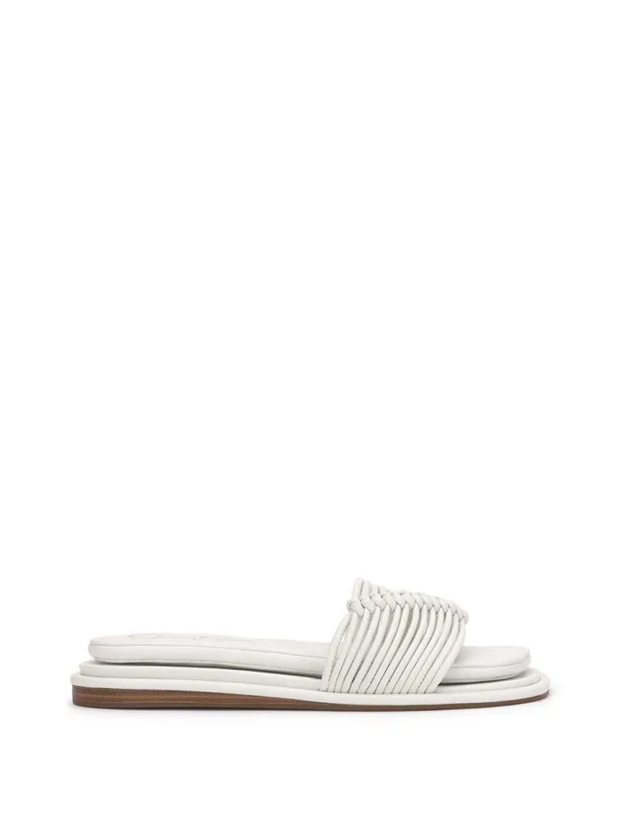 Women Belarina Flat Sandal In White Jessica Simpson Flats